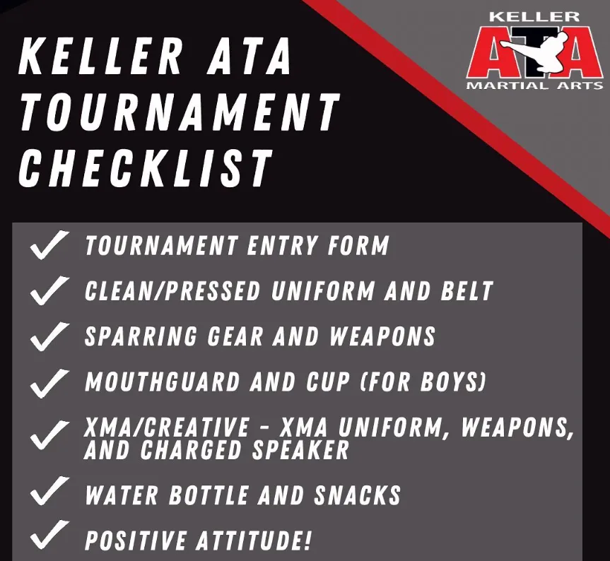 Keller ATA tournament checklist